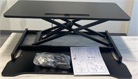 32" Black Gas Lift Standing Desk Converter