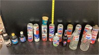 Assortment Of Pepsi Cans and Bottles