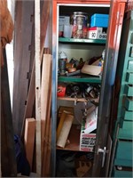 5 Steel & Timber Framed Storage Cabinets & Content
