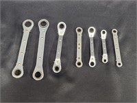 ASSORTMENT OF STRAIGHT & ANGLED RATCHET WRENCHES