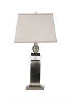2 Lamps Brushed Nickel with Crystal