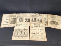 COLLECTION OF VINTAGE 1931 RADIO WORLD MAGAZINES