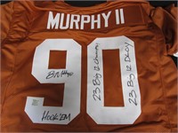 TEXAS BYRON MURPHY SIGNED JERSEY COA