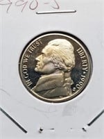 1990-S Proof Jefferson Nickel