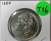 S - 1889 MORGAN SILVER DOLLAR (T16)