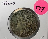 S - 1886-O MORGAN SILVER DOLLAR (T17)