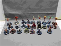 25 Misc Heroclix Figurines/cards not included