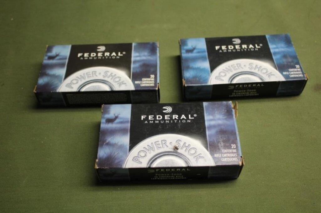 (40)RDS Federal Power Shok .308 150gr SP Ammo