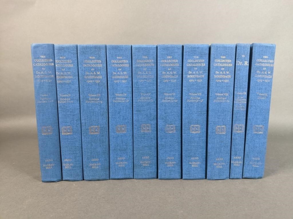 Collected Catalogues of Dr. A.S.W. Rosenbach