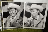 (2) Black & White Photos - Roy Rogers, 1975