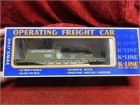New K-Line Operating freight car. USA Army