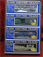 (4)New K-Line O/O27 gauge train cars.