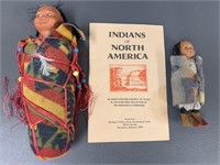 2 Native American dolls & Indians of North America