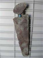 22.75" Tall Rock & Copper Wire Wall Art