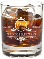 1975 45th Birthday Whiskey Glass