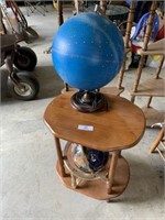 Small Table with Two Globes