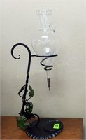 Metal & Glass Wine Decanter