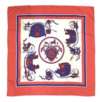 Hermes Multicolor 100% Silk Scarf