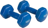 Weight Dumbbell Pair, Set of 2, (12 lbs Set)