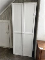 White 5 shelf storage cabinet