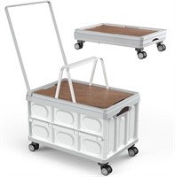 Rolling Crate With Wheels, Collapsible