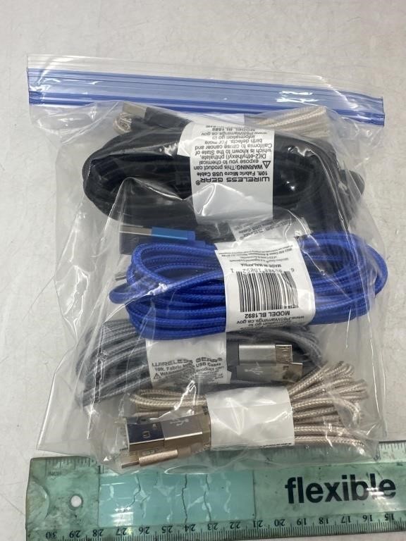 NEW Lot of 6- 10ft Android Charing Cable