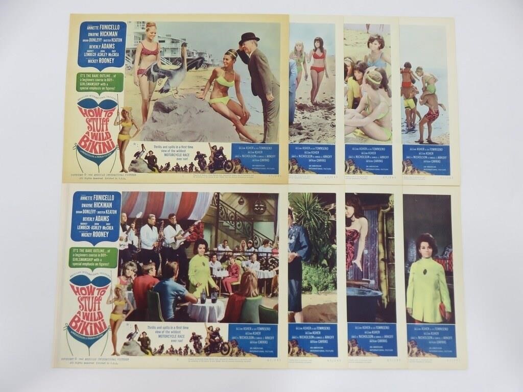 How to Stuff a Wild Bikini Lobby Cards 1965 AIP