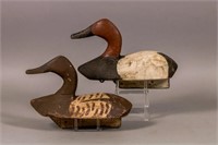 Duncan Ducharme Pair of Canvasback Duck Decoys,