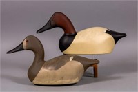 Mike Trudel Pair of Canvasback Duck Decoys,