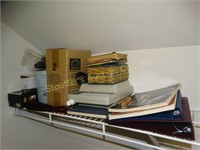 Contents of shelf, escape ladder, fanny packs,