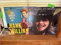 HANK WILLIAMS AND HANK WILLIAMS JR RECORDS