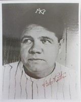 Babe Ruth Signed 8 x 10 Photograph w/ COA