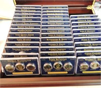 Presidential dollar set with 39 - 3 coin sets in