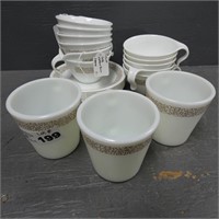 Pyrex & Corelle Woodland Mugs & Cups / Saucers