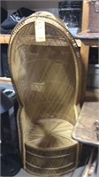WICKER COVERED CHAIR 68" TALL