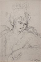 Rod Cofran Pencil Drawing of Woman