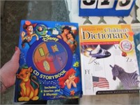 2 KIDS BOOKS, TOY STORY CD BOOK, DICTIONARY