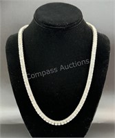 10kt White Gold and Diamond Necklace