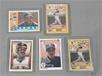 5 Pc Barry Bonds Baseball Cards