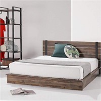ZINUS Brock Metal/Wood Platform Bed Frame,Queen