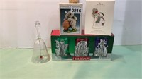 Lot of 4 holiday collectibles, candleholders and