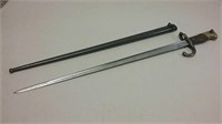 French 1879 Gras Bayonet With Scabbard Matching