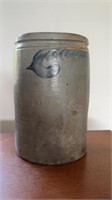 Bell Strasburg 2 gallon crock with blue scroll