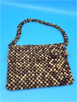 Vintage Wood Bead Handbag
