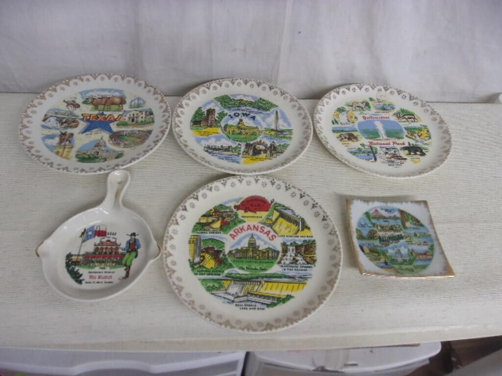 Vintage Collectible Souvenir Plates
