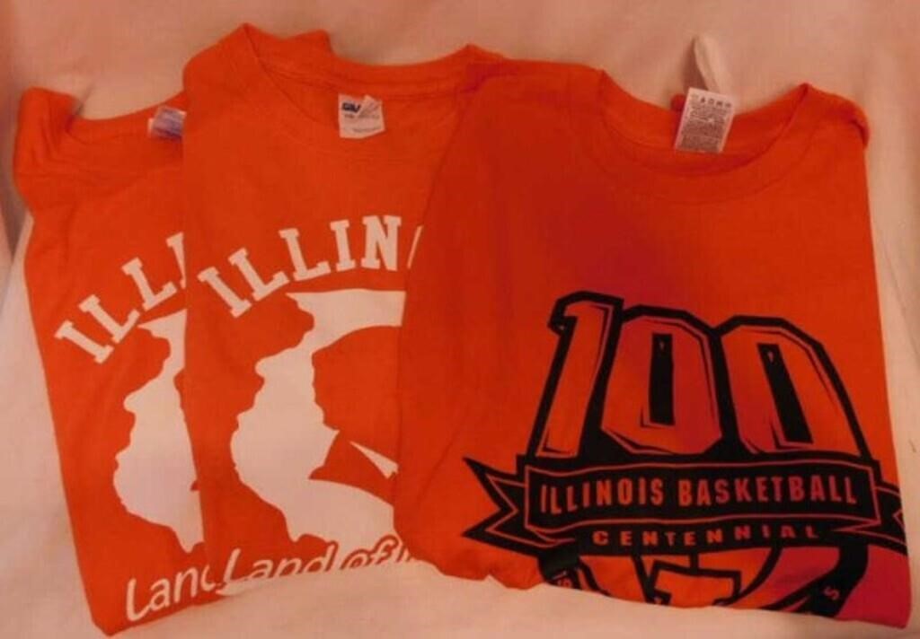 New Illinois basketball T-shirt, size XL -