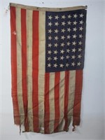 STUNNING WW2 48 STAR AMERICAN FLAG 35X60IN