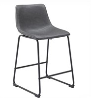 Zuo (2 Pack) Smart Counter Chair Charcoal (In