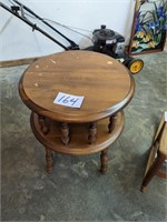 Round Wood Side Stand