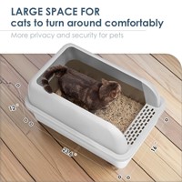 $130  Suzzipaws Enclosed XL Cat Litter Box
